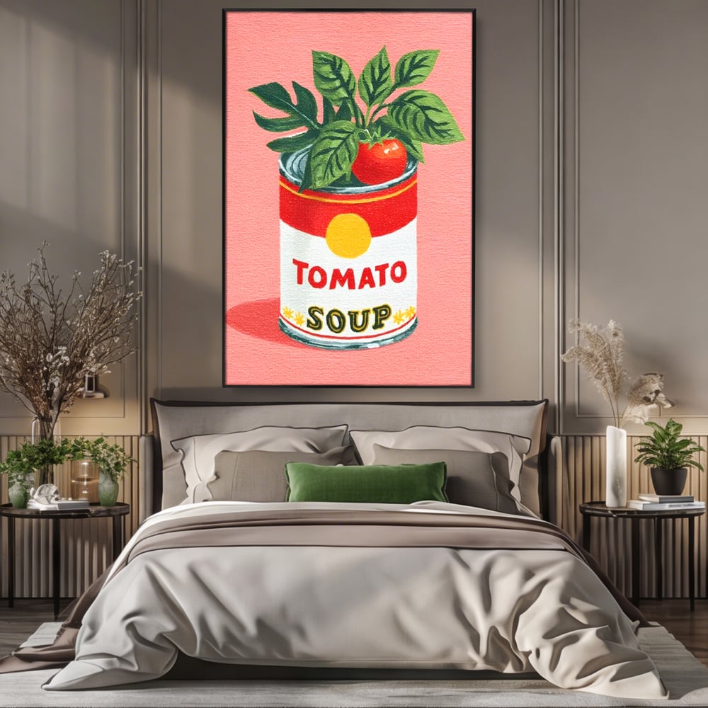 Leinwand Premium Canvas Wall Art, LuxCanva® N1127, Flavour Box, Tomaten, Dose, Konserven, Suppe, Lebensmittel, Rezept, Zutat, Geschmack, Aroma, Gastronomie, Restaurant, Küche