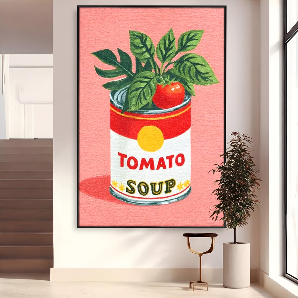 Leinwand Premium Canvas Wall Art, LuxCanva® N1127, Flavour Box, Tomaten, Dose, Konserven, Suppe, Lebensmittel, Rezept, Zutat, Geschmack, Aroma, Gastronomie, Restaurant, Küche