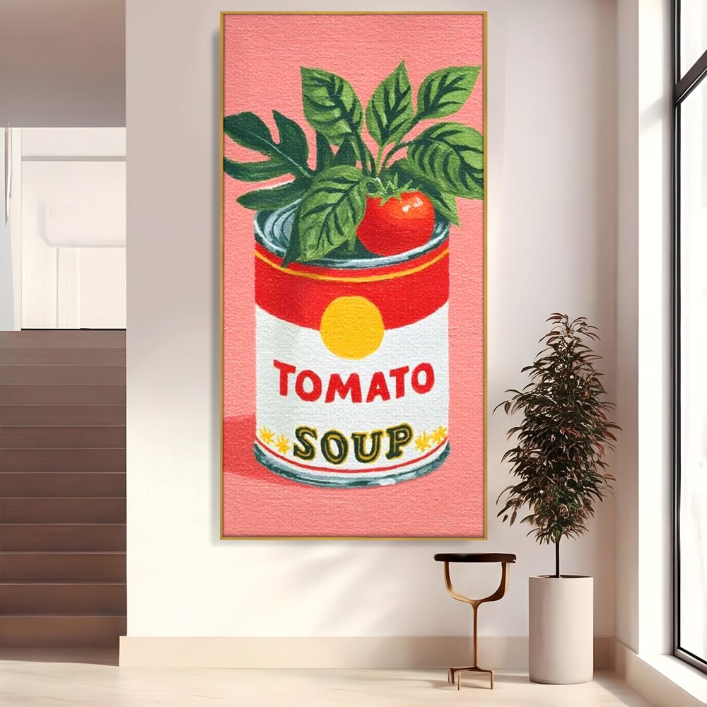 Leinwand Premium Canvas Wall Art, LuxCanva® N1127, Flavour Box, Tomaten, Dose, Konserven, Suppe, Lebensmittel, Rezept, Zutat, Geschmack, Aroma, Gastronomie, Restaurant, Küche