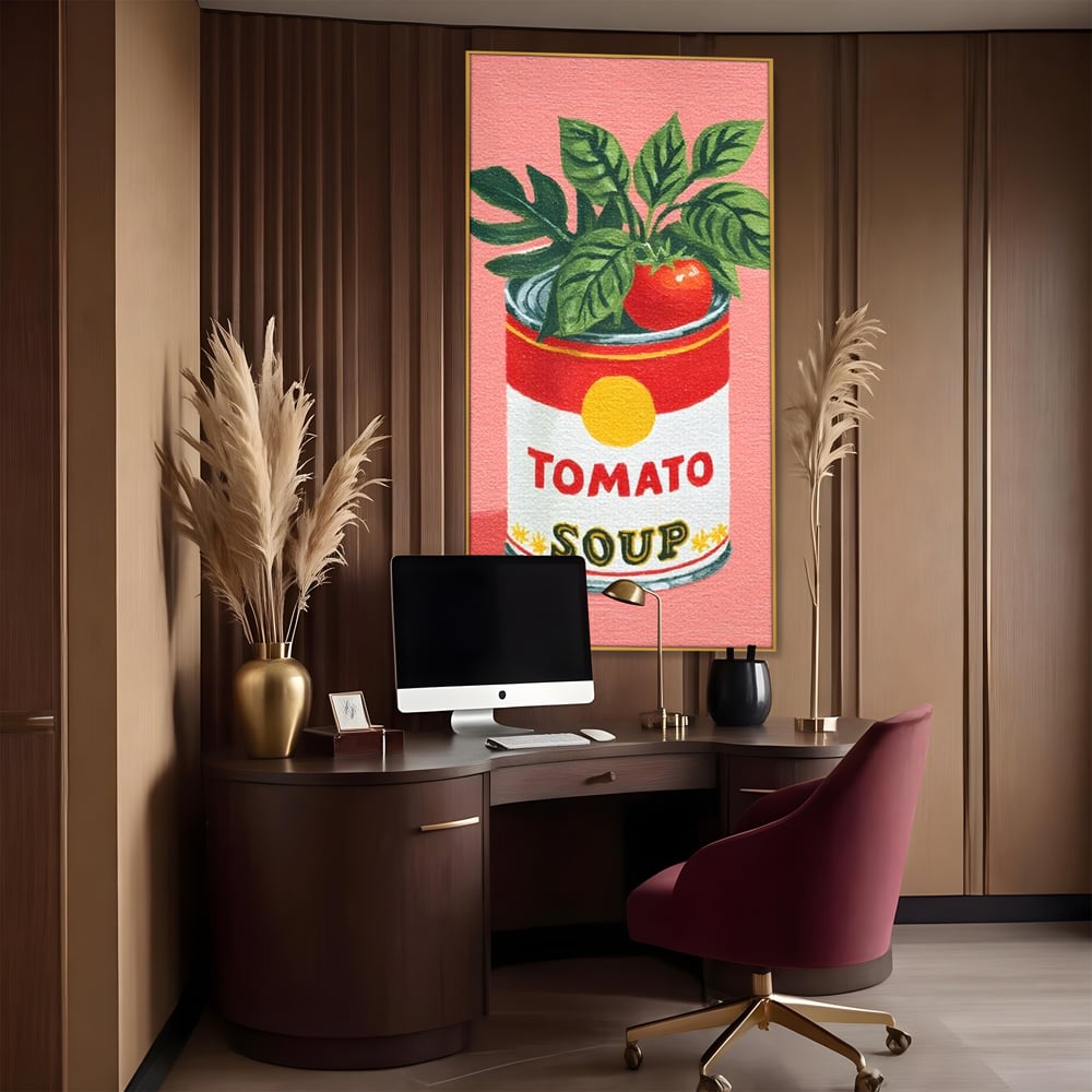 Leinwand Premium Canvas Wall Art, LuxCanva® N1127, Flavour Box, Tomaten, Dose, Konserven, Suppe, Lebensmittel, Rezept, Zutat, Geschmack, Aroma, Gastronomie, Restaurant, Küche
