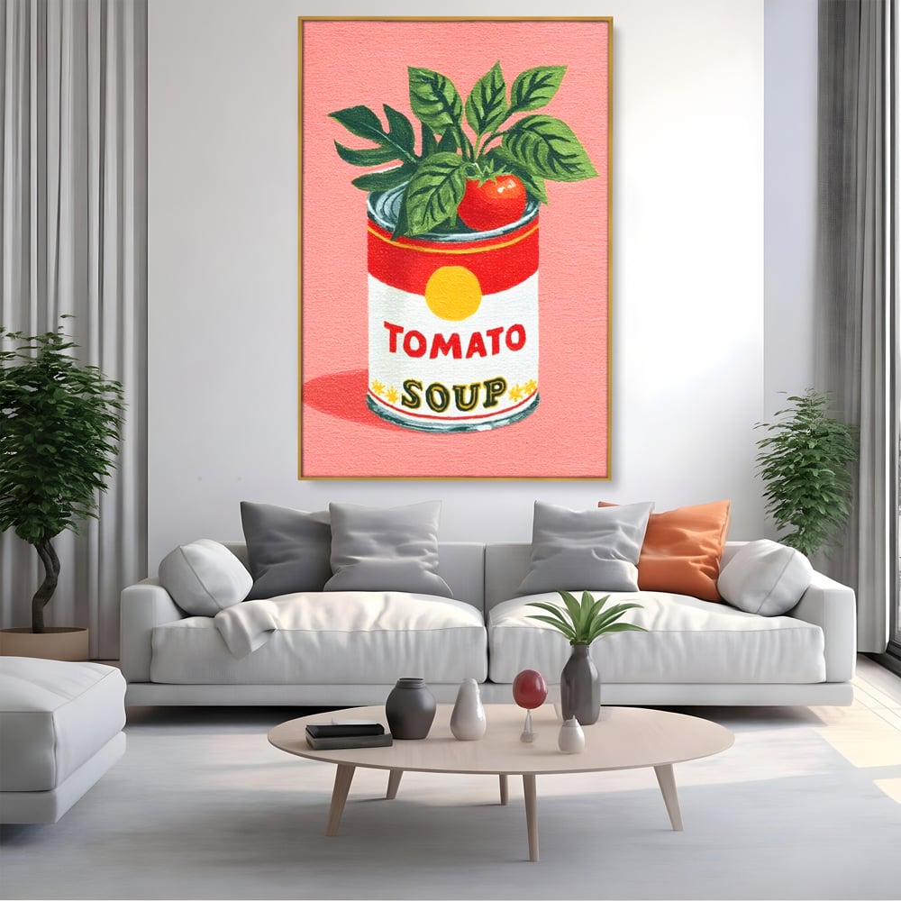 Leinwand Premium Canvas Wall Art, LuxCanva® N1127, Flavour Box, Tomaten, Dose, Konserven, Suppe, Lebensmittel, Rezept, Zutat, Geschmack, Aroma, Gastronomie, Restaurant, Küche