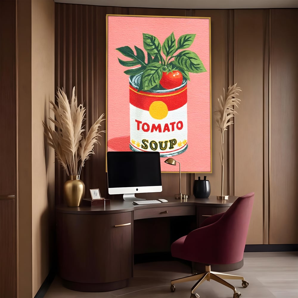 Leinwand Premium Canvas Wall Art, LuxCanva® N1127, Flavour Box, Tomaten, Dose, Konserven, Suppe, Lebensmittel, Rezept, Zutat, Geschmack, Aroma, Gastronomie, Restaurant, Küche