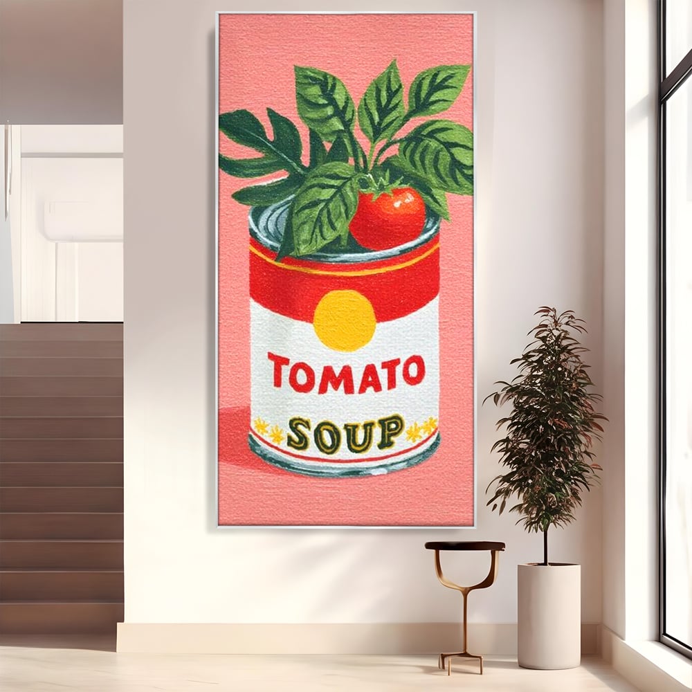 Leinwand Premium Canvas Wall Art, LuxCanva® N1127, Flavour Box, Tomaten, Dose, Konserven, Suppe, Lebensmittel, Rezept, Zutat, Geschmack, Aroma, Gastronomie, Restaurant, Küche