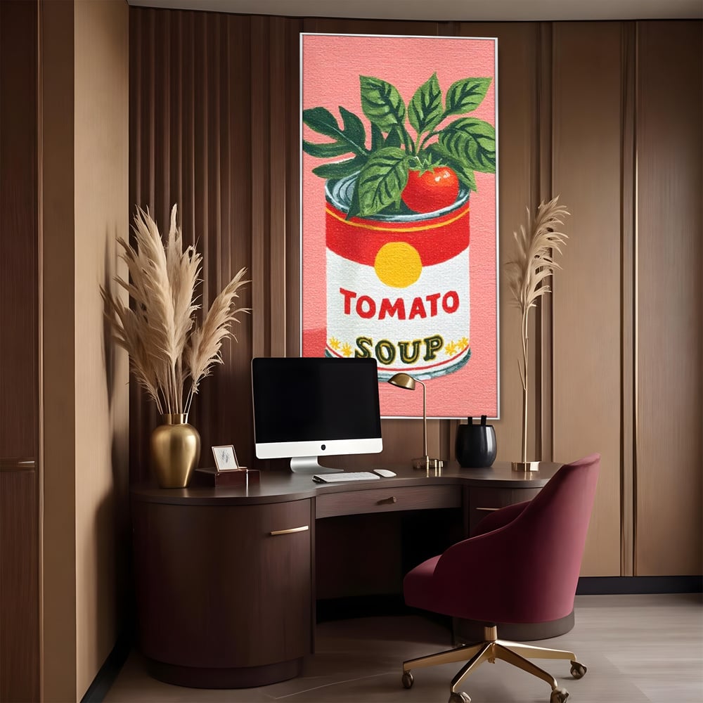 Leinwand Premium Canvas Wall Art, LuxCanva® N1127, Flavour Box, Tomaten, Dose, Konserven, Suppe, Lebensmittel, Rezept, Zutat, Geschmack, Aroma, Gastronomie, Restaurant, Küche