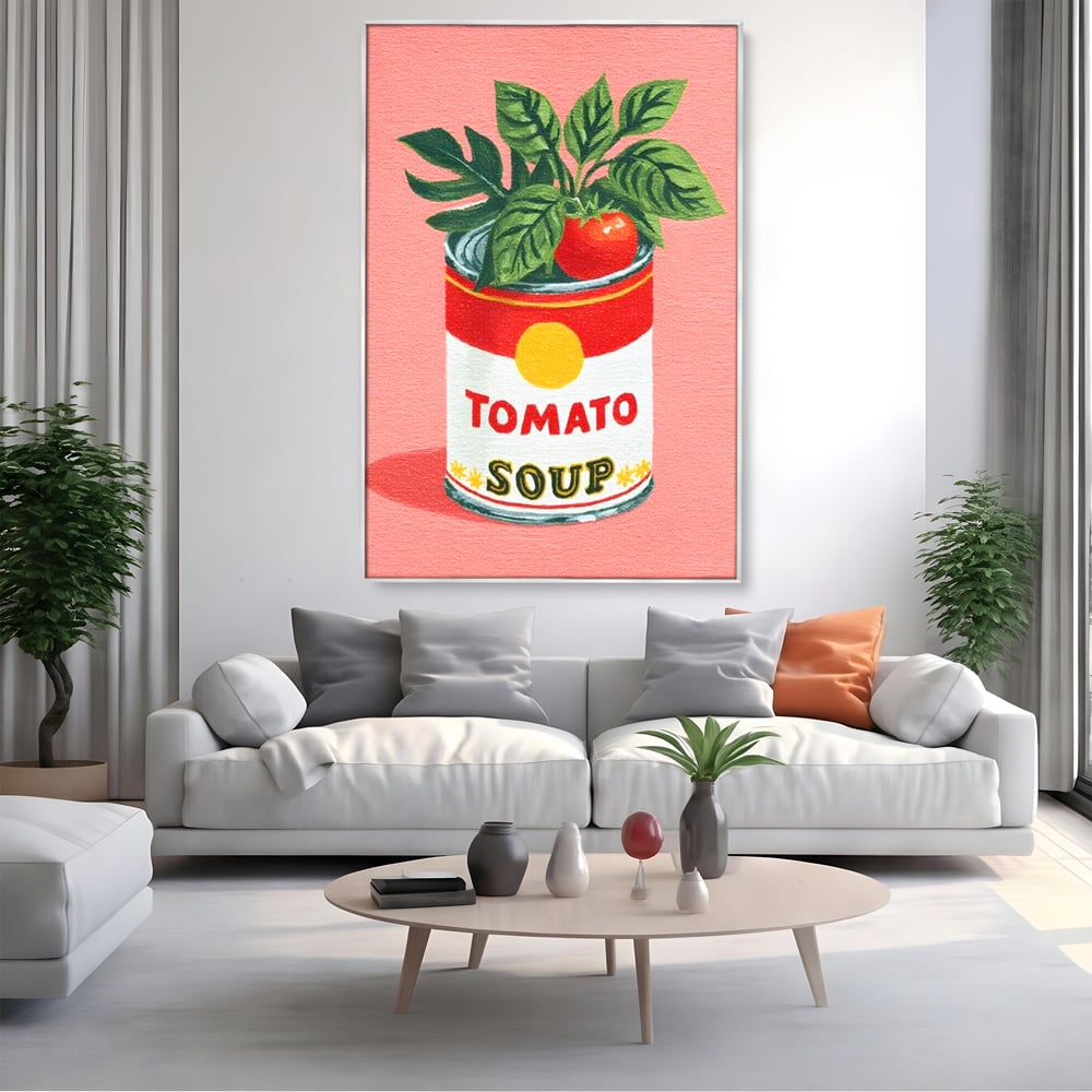 Leinwand Premium Canvas Wall Art, LuxCanva® N1127, Flavour Box, Tomaten, Dose, Konserven, Suppe, Lebensmittel, Rezept, Zutat, Geschmack, Aroma, Gastronomie, Restaurant, Küche