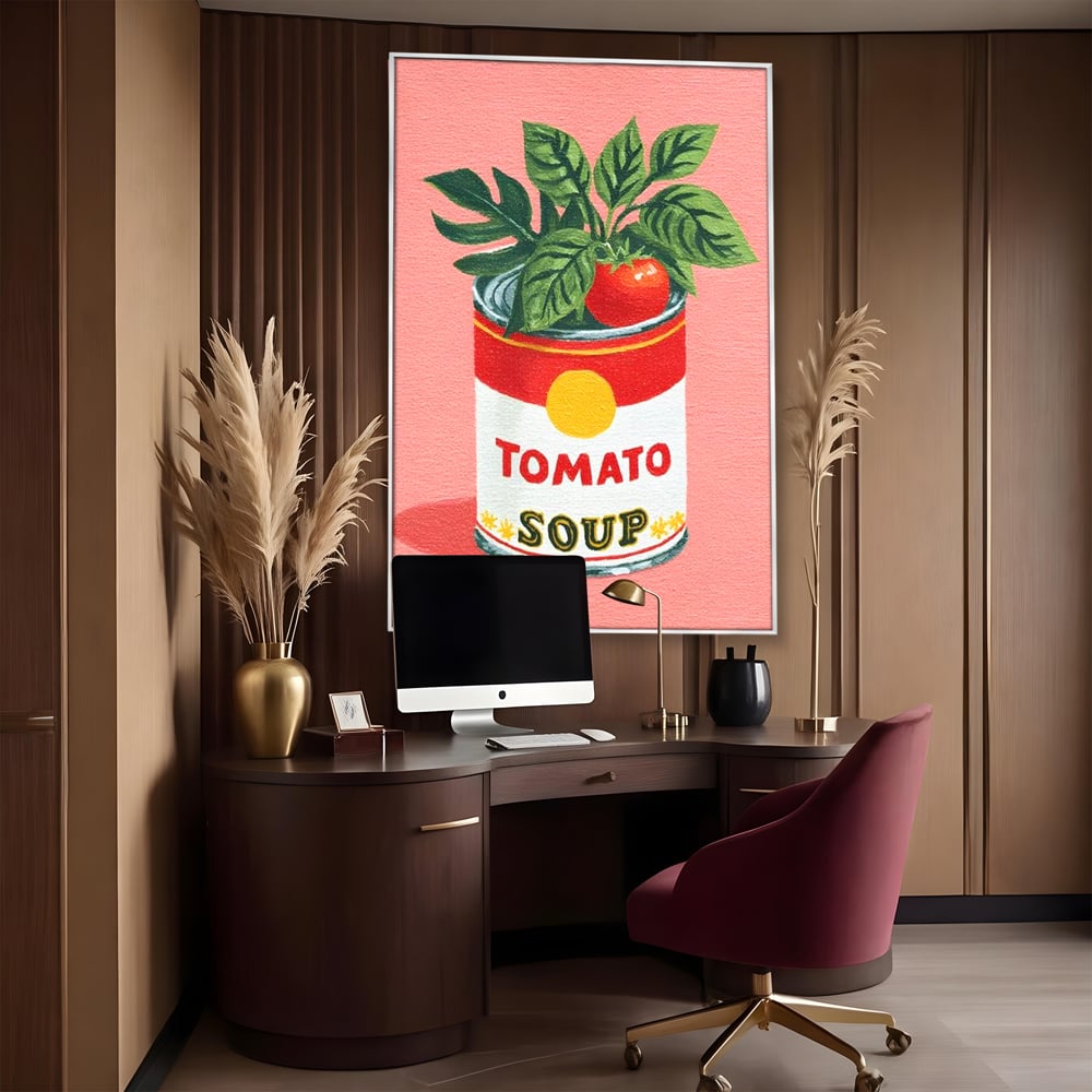 Leinwand Premium Canvas Wall Art, LuxCanva® N1127, Flavour Box, Tomaten, Dose, Konserven, Suppe, Lebensmittel, Rezept, Zutat, Geschmack, Aroma, Gastronomie, Restaurant, Küche