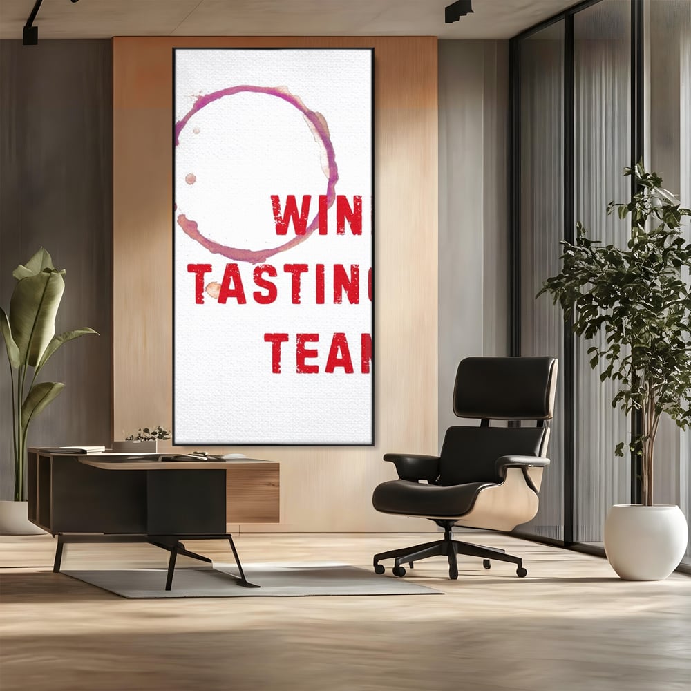 Tablou Canvas Premium, LuxCanva® N1128, Cercul Vinului, Vin Rosu, Bautura, Degustare, Mesaj, Text, Echipa, Modern, Cool, Pub, Lounge, Bar, Restaurant, Bucatarie