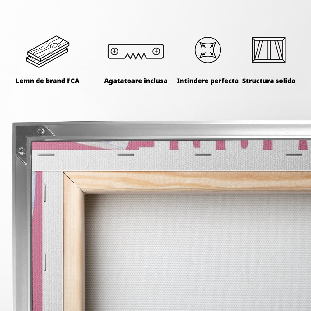 Leinwand Wandkunst Premium, LuxCanva® N1129, Rose Therapie, Poster, Text, Nachricht, Cool, Trendy, Lustig, Wein, Trinken, Glas, Rosa, Kneipe, Lounge, Bar, Restaurant, Küche
