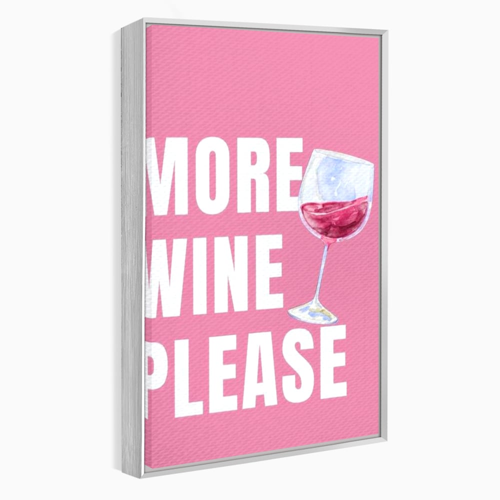 Leinwand Wandkunst Premium, LuxCanva® N1129, Rose Therapie, Poster, Text, Nachricht, Cool, Trendy, Lustig, Wein, Trinken, Glas, Rosa, Kneipe, Lounge, Bar, Restaurant, Küche