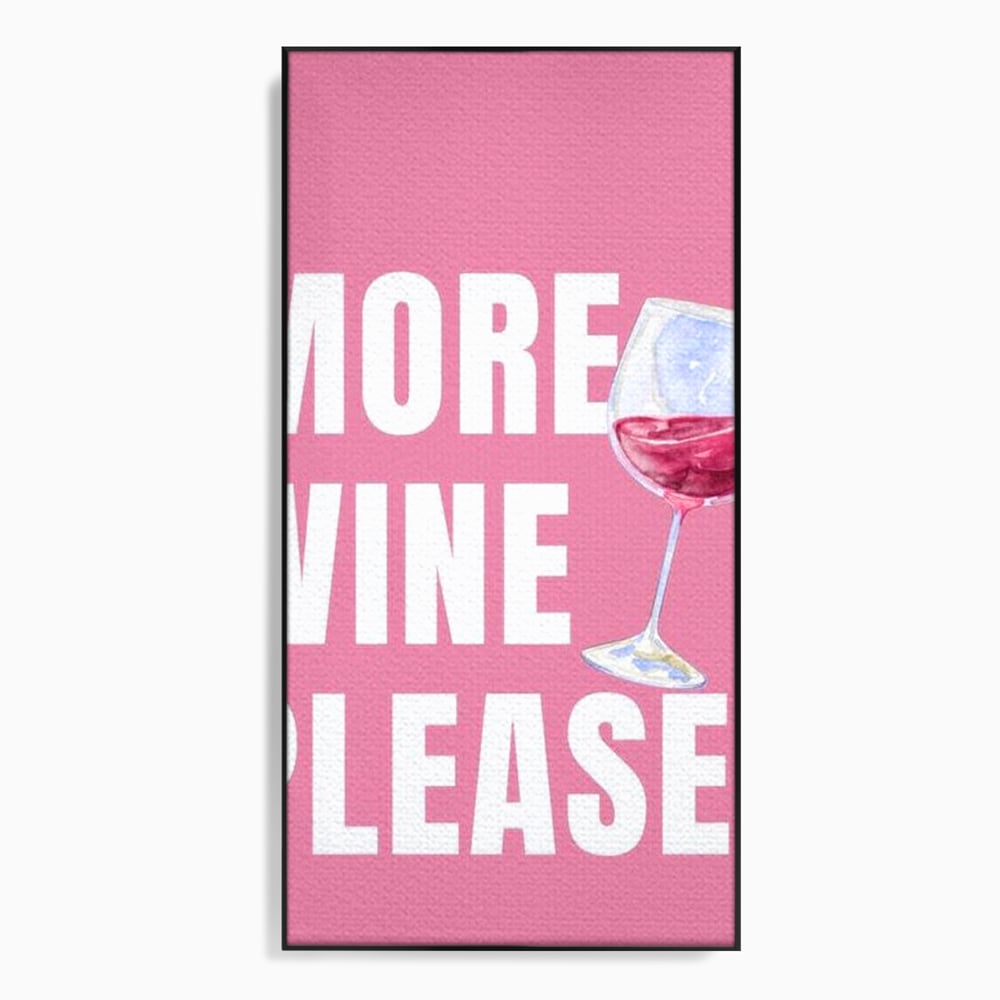Leinwand Wandkunst Premium, LuxCanva® N1129, Rose Therapie, Poster, Text, Nachricht, Cool, Trendy, Lustig, Wein, Trinken, Glas, Rosa, Kneipe, Lounge, Bar, Restaurant, Küche