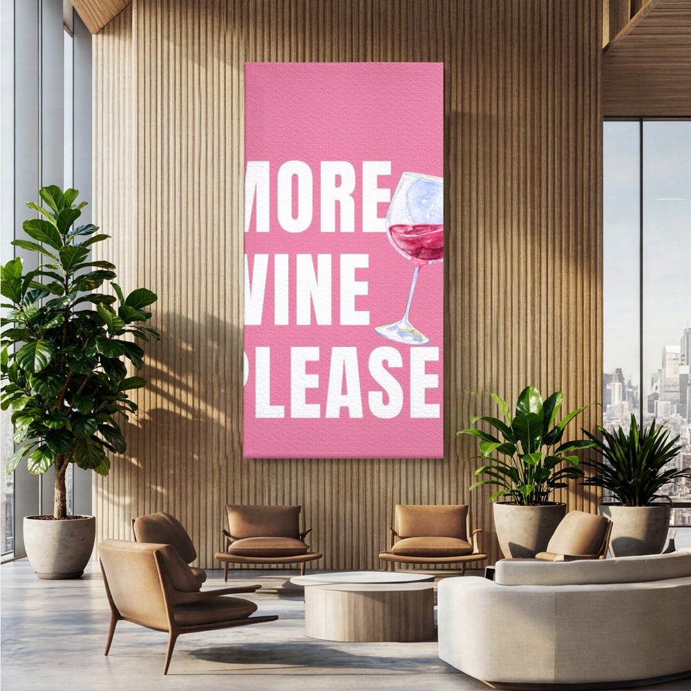 Leinwand Wandkunst Premium, LuxCanva® N1129, Rose Therapie, Poster, Text, Nachricht, Cool, Trendy, Lustig, Wein, Trinken, Glas, Rosa, Kneipe, Lounge, Bar, Restaurant, Küche