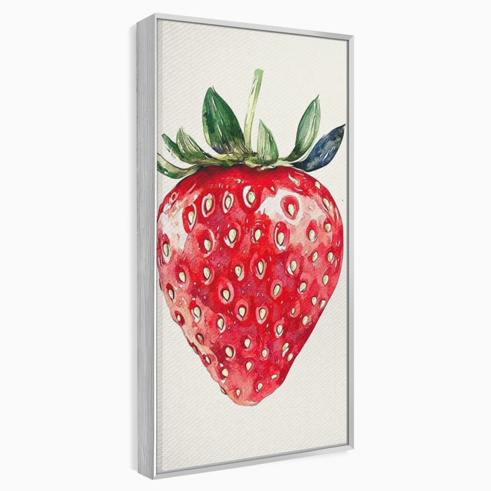 Leinwand Premium Canvas Wall Art, LuxCanva® N1134, Sommer Süße, Erdbeere, Obst, süß, süß, frisch, natürlich, gesund, rot, frisch, Geschmack, Aroma, Energie, Süßwaren, Restaurant, Küche
