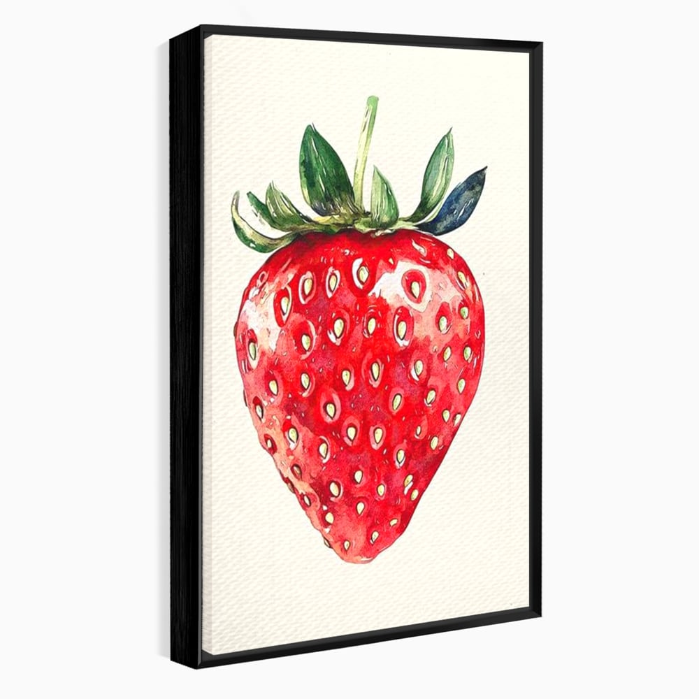 Leinwand Premium Canvas Wall Art, LuxCanva® N1134, Sommer Süße, Erdbeere, Obst, süß, süß, frisch, natürlich, gesund, rot, frisch, Geschmack, Aroma, Energie, Süßwaren, Restaurant, Küche