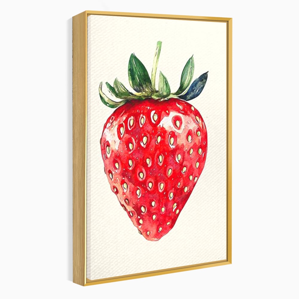 Leinwand Premium Canvas Wall Art, LuxCanva® N1134, Sommer Süße, Erdbeere, Obst, süß, süß, frisch, natürlich, gesund, rot, frisch, Geschmack, Aroma, Energie, Süßwaren, Restaurant, Küche