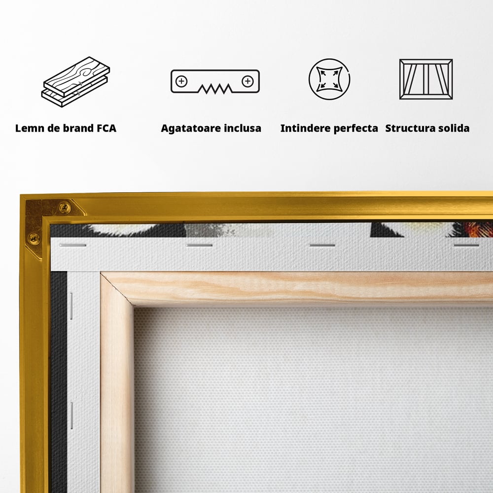 Tablou Canvas Premium, LuxCanva® N1137, Bucatarul din Bambus, Gastronomie, Costum, Bucatar, Animal, Panda, Asiatic, Oriental, Retete, Mancare, Arta Culinara, Restaurant, Bucatarie