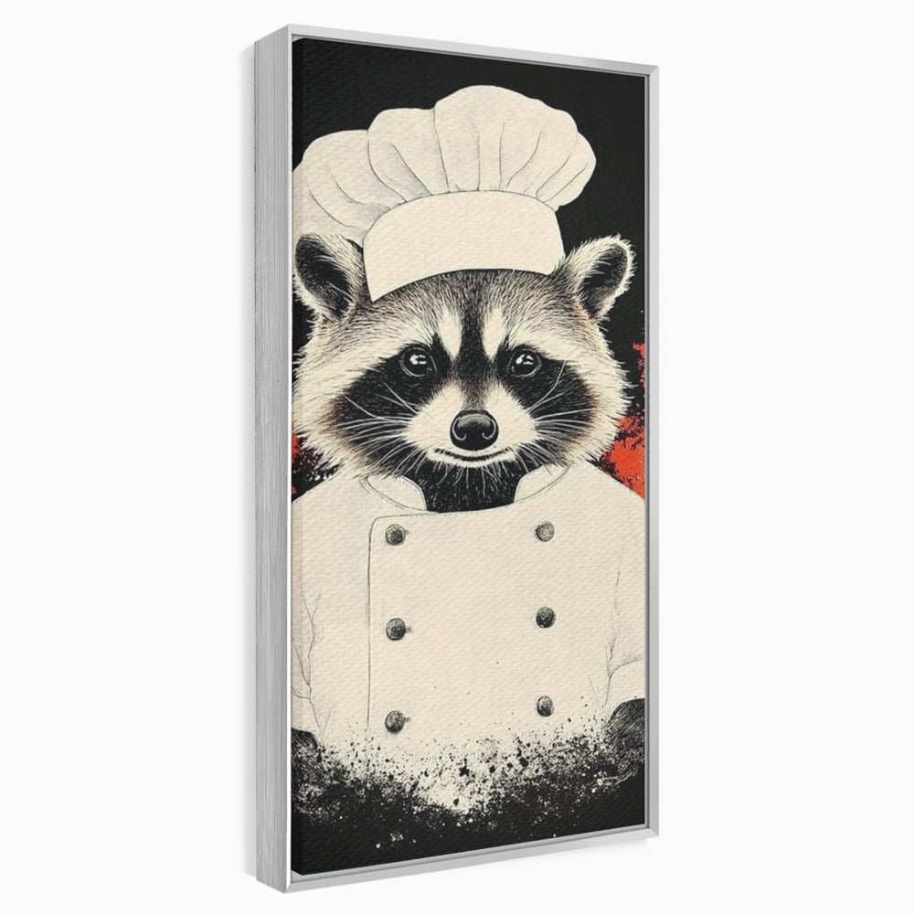 Leinwandbilder Premium, LuxCanva® N1138, Leckerer kleiner Dieb, Tier, Tier, Maus, Koch, Rezepte, Meister, Charakter, Kostüm, Lebensmittel, Lustig, Köstlichkeiten, Restaurant, Küche