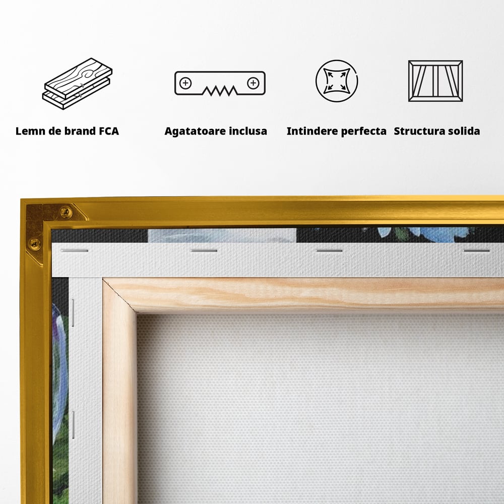 Leinwand Premium Canvas Wall Art, LuxCanva® N1140, Sommer Elixier, Sommer Elixier, Getränk, Glas, erfrischend, Schaum, Getränk, Bier, Hopfen, Malerei, Getreide, böhmisch, Kneipe, Bar, Lounge, Restaurant, Küche