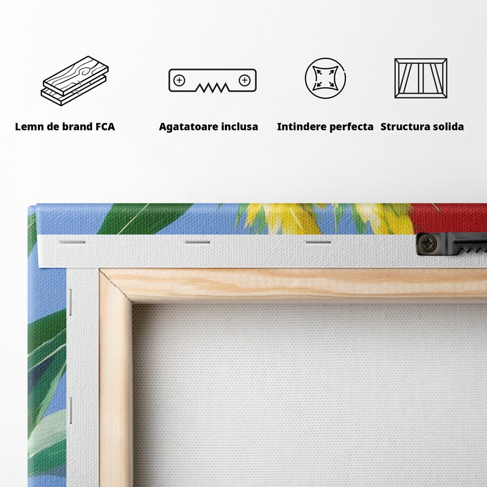 Leinwand Premium Canvas Wandkunst, LuxCanva® N1143, Funky Bier, Hopfen, Hopfen, Bier, Getränk, Schaum, kalt, Blätter, kreativ, tropisch, Rexalant, Kneipe, Bar, Lounge, Restaurant, Küche