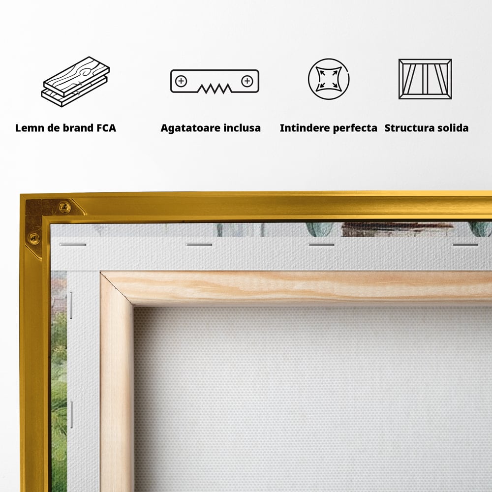 Tablou Canvas Premium, LuxCanva® N1145, De Vita Nobila, Vin Rosu, Sticla, Pahar, Struguri, Bautura, Cupola, Manastire, Vegetatie, Degustare, Pub, Bar, Lounge, Restaurant, Bucatarie