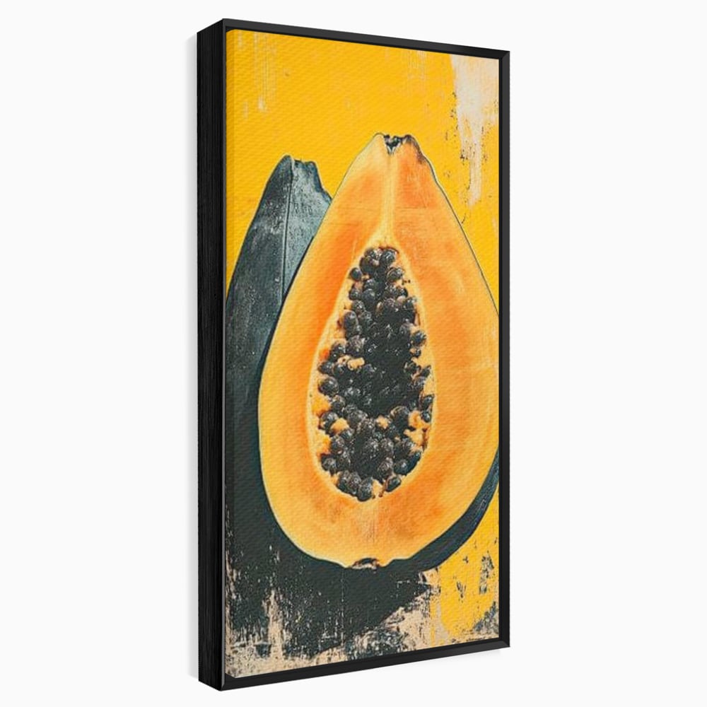 Tablou Canvas Premium, LuxCanva® N1147, Gigantul Papaya, Fruct, Exotic, Tropical, Delicios, Vacanta, Culori Vibrante, Energie, Vitamine, Restaurant, Bucatarie