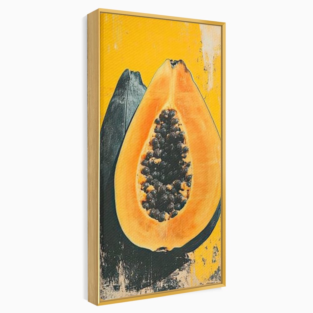 Tablou Canvas Premium, LuxCanva® N1147, Gigantul Papaya, Fruct, Exotic, Tropical, Delicios, Vacanta, Culori Vibrante, Energie, Vitamine, Restaurant, Bucatarie