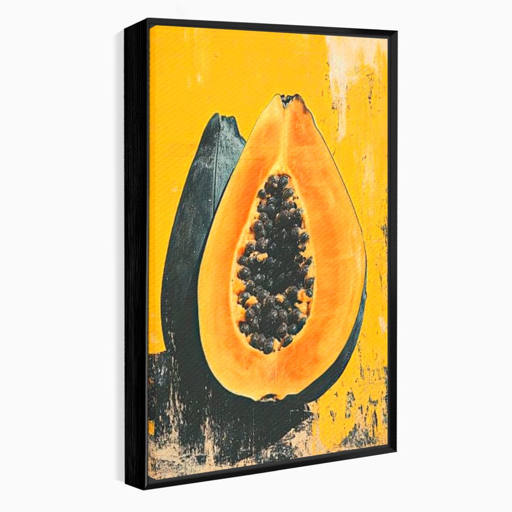 Tablou Canvas Premium, LuxCanva® N1147, Gigantul Papaya, Fruct, Exotic, Tropical, Delicios, Vacanta, Culori Vibrante, Energie, Vitamine, Restaurant, Bucatarie