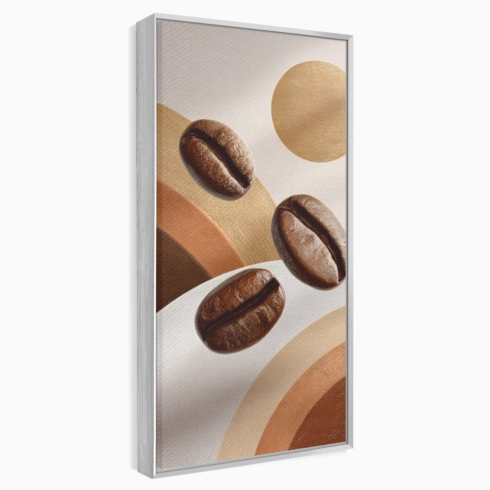 Tablou Canvas Premium, LuxCanva® N1149, Note Cafenii, Espresso, Boabe de Cafea, Aroma, Dimineata, Energie, Design, Modern, Cafenea, Pub, Bar, Lounge, Restaurant, Bucatarie