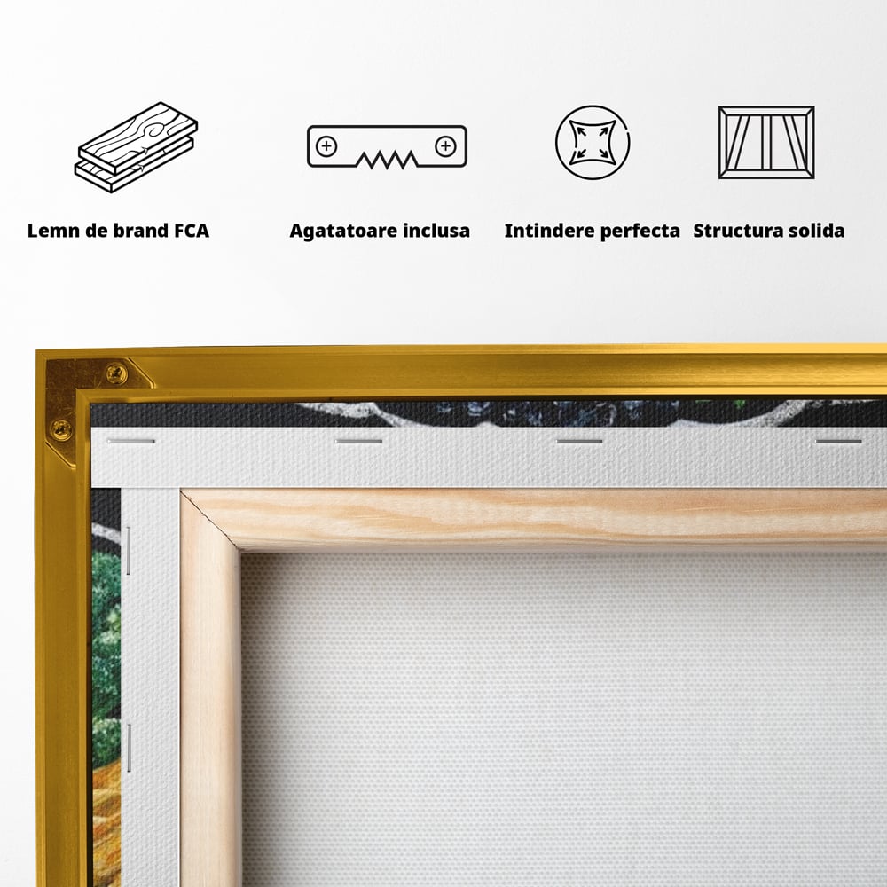 Leinwand Premium Canvas Wall Art, LuxCanva® N1155, Perfekter Teller, Fisch, Fleisch, Fleisch, Gemüse, Zutaten, Gemüse, Gewürze, Rezepte, Restaurant, Küche