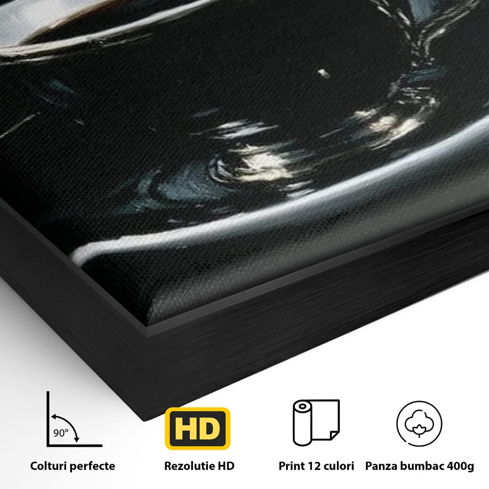 Tablou Canvas Premium, LuxCanva® N1157, Orbita Neagra, Cafea, Espresso, Ceasca, Vintage, Planeta, Misterios, Modern, Cafenea, Pub, Bar, Lounge, Restaurant, Bucatarie