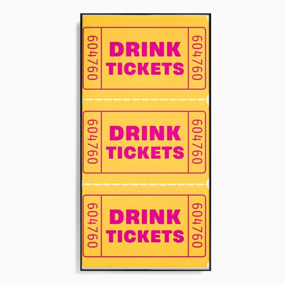 Leinwand Premium Canvas Wall Art, LuxCanva® N1160, Tickets für neue Erinnerungen, Tickets, Getränke, Party, Cocktail, Festival, Kneipe, Bar, Lounge, Restaurant, Küche