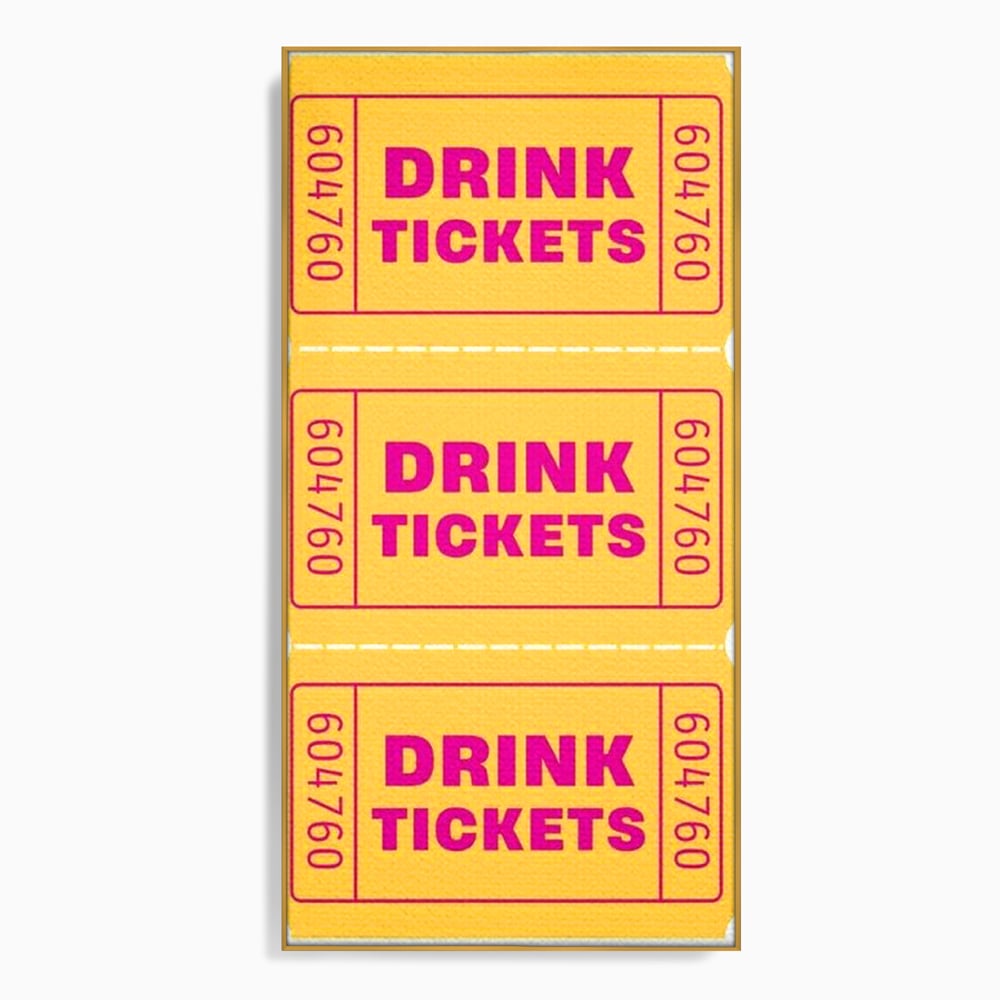 Leinwand Premium Canvas Wall Art, LuxCanva® N1160, Tickets für neue Erinnerungen, Tickets, Getränke, Party, Cocktail, Festival, Kneipe, Bar, Lounge, Restaurant, Küche