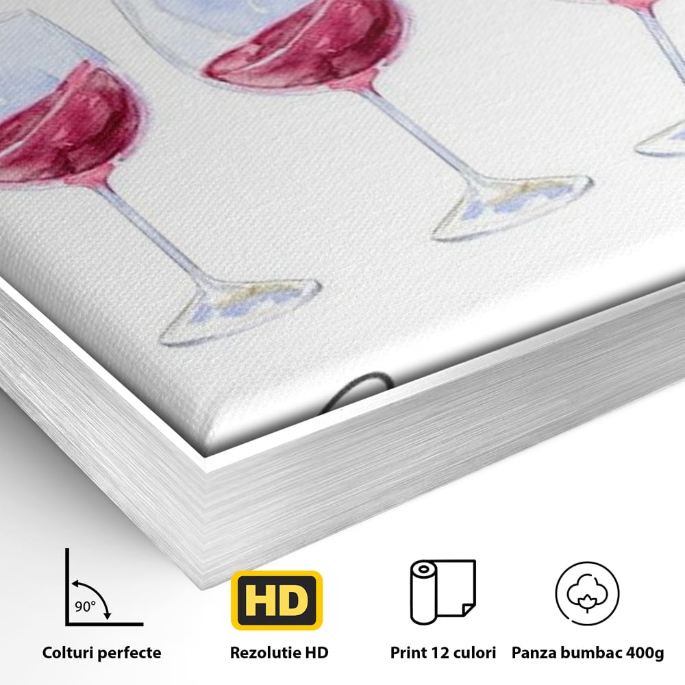 Leinwand Premium Canvas Wandkunst, LuxCanva® N1161, Ratschlag des Arztes, Rotwein, Nachricht, lustig, Getränk, Lebensmittel, Getränke, modern, modern, Pub, Bar, Lounge, Restaurant, Küche