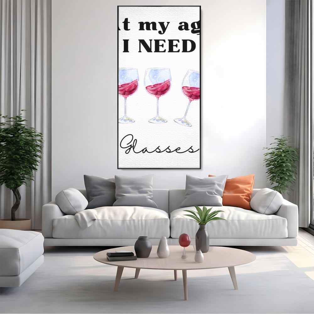 Leinwand Premium Canvas Wandkunst, LuxCanva® N1161, Ratschlag des Arztes, Rotwein, Nachricht, lustig, Getränk, Lebensmittel, Getränke, modern, modern, Pub, Bar, Lounge, Restaurant, Küche