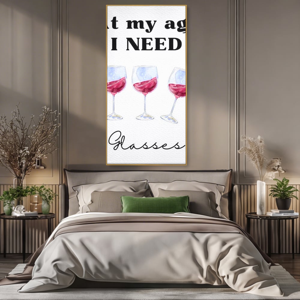 Leinwand Premium Canvas Wandkunst, LuxCanva® N1161, Ratschlag des Arztes, Rotwein, Nachricht, lustig, Getränk, Lebensmittel, Getränke, modern, modern, Pub, Bar, Lounge, Restaurant, Küche