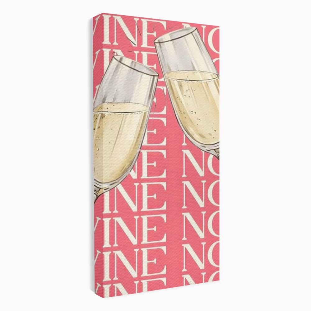 Leinwand Premium Canvas Wandkunst, LuxCanva® N1162, Spaß am Glas, Champagner, Gläser, Gläser, Toast, Sekt, Modern, Party, Kneipe, Pub, Bar, Lounge, Restaurant, Küche