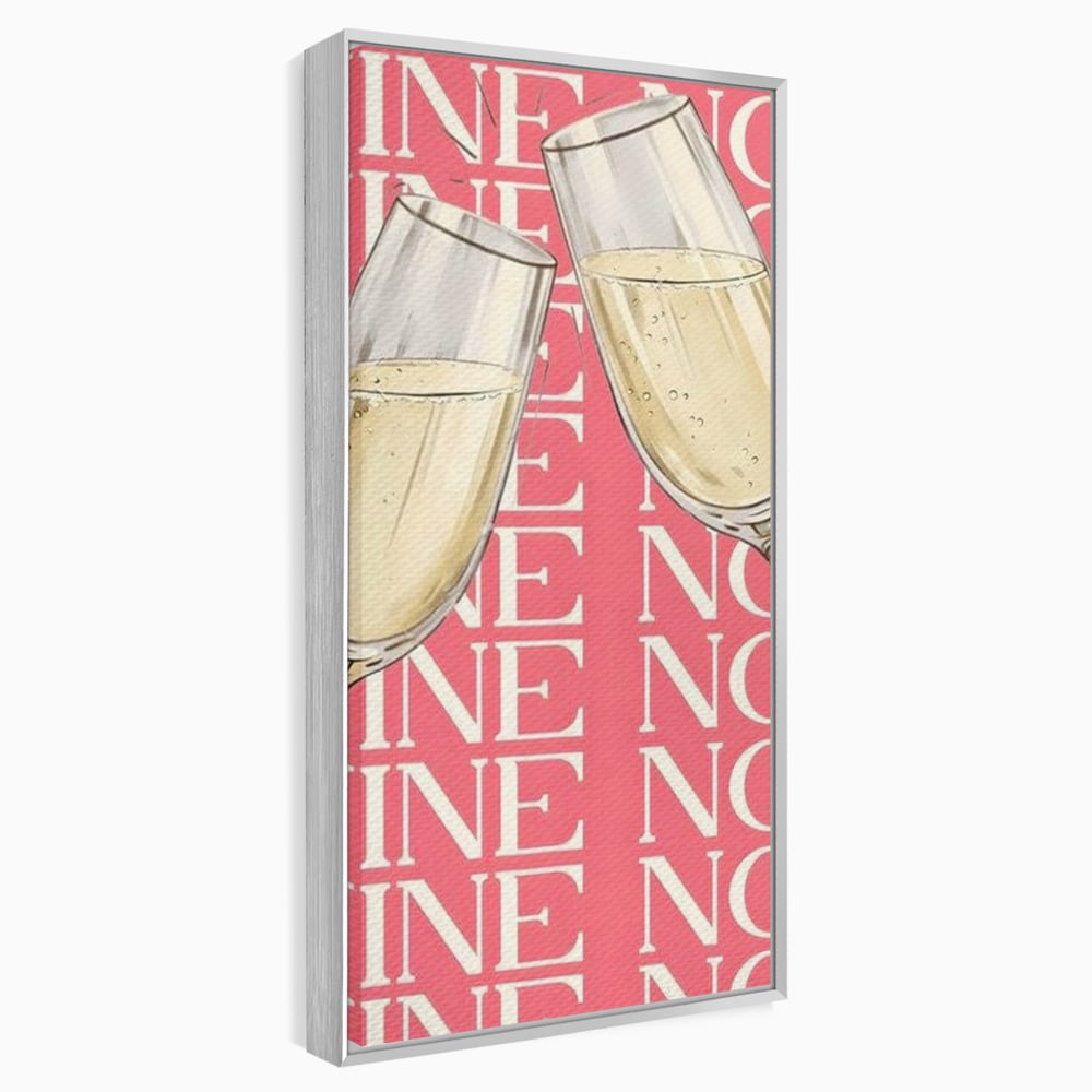 Leinwand Premium Canvas Wandkunst, LuxCanva® N1162, Spaß am Glas, Champagner, Gläser, Gläser, Toast, Sekt, Modern, Party, Kneipe, Pub, Bar, Lounge, Restaurant, Küche