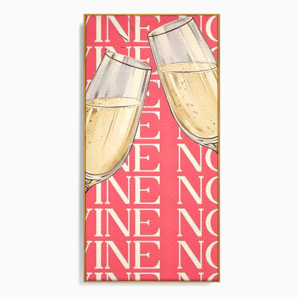 Leinwand Premium Canvas Wandkunst, LuxCanva® N1162, Spaß am Glas, Champagner, Gläser, Gläser, Toast, Sekt, Modern, Party, Kneipe, Pub, Bar, Lounge, Restaurant, Küche