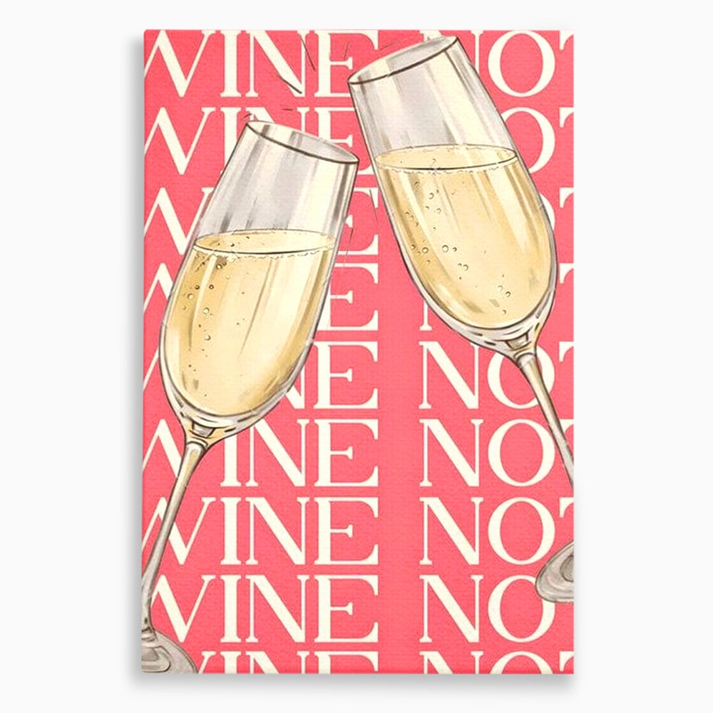 Leinwand Premium Canvas Wandkunst, LuxCanva® N1162, Spaß am Glas, Champagner, Gläser, Gläser, Toast, Sekt, Modern, Party, Kneipe, Pub, Bar, Lounge, Restaurant, Küche