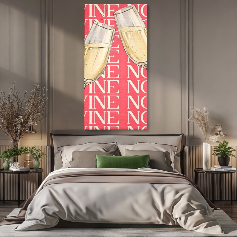 Leinwand Premium Canvas Wandkunst, LuxCanva® N1162, Spaß am Glas, Champagner, Gläser, Gläser, Toast, Sekt, Modern, Party, Kneipe, Pub, Bar, Lounge, Restaurant, Küche