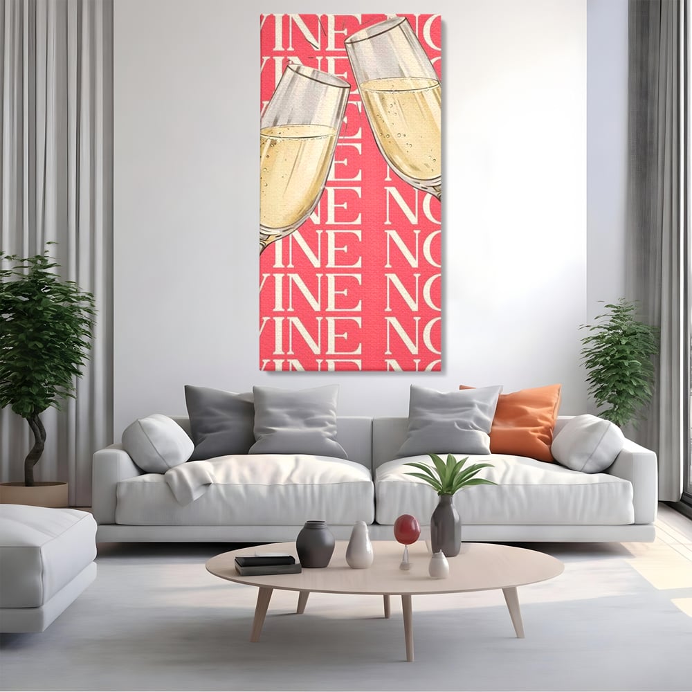 Leinwand Premium Canvas Wandkunst, LuxCanva® N1162, Spaß am Glas, Champagner, Gläser, Gläser, Toast, Sekt, Modern, Party, Kneipe, Pub, Bar, Lounge, Restaurant, Küche