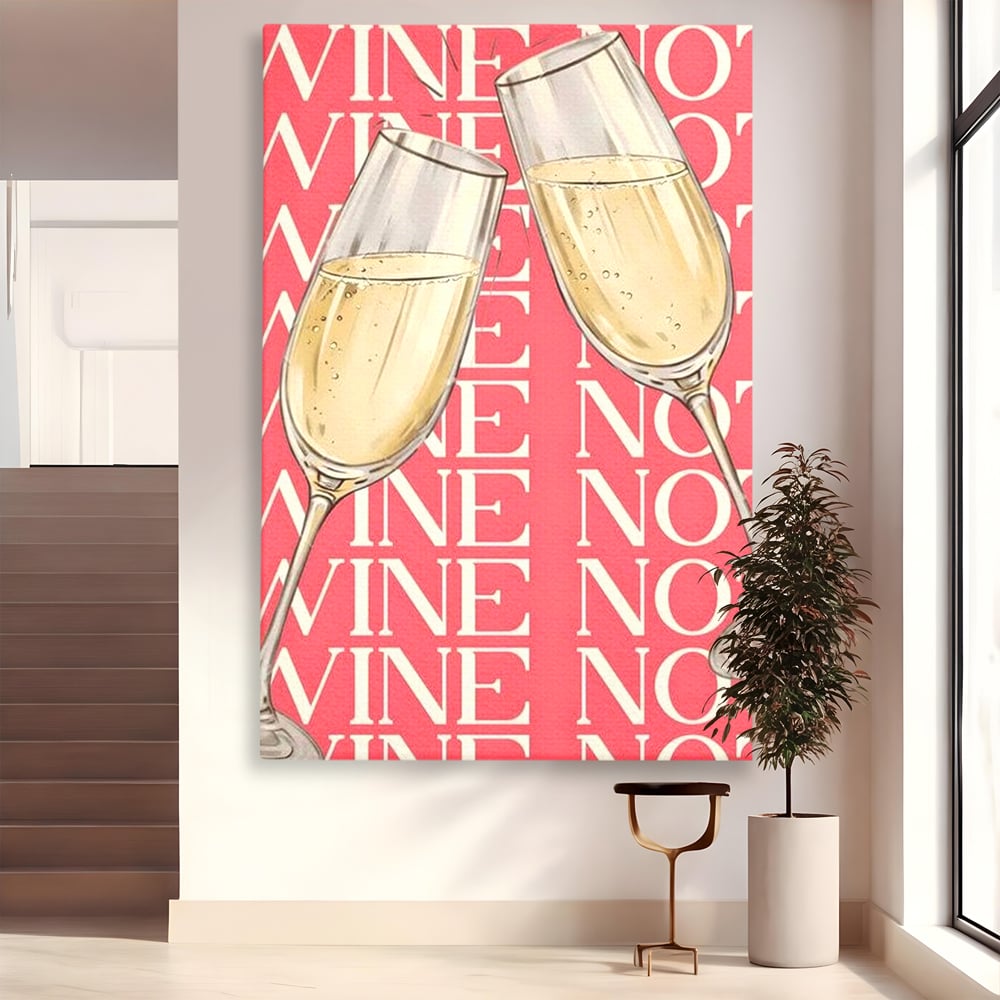 Leinwand Premium Canvas Wandkunst, LuxCanva® N1162, Spaß am Glas, Champagner, Gläser, Gläser, Toast, Sekt, Modern, Party, Kneipe, Pub, Bar, Lounge, Restaurant, Küche