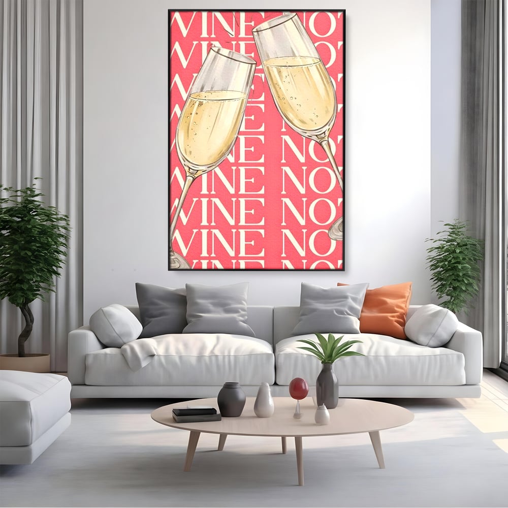 Leinwand Premium Canvas Wandkunst, LuxCanva® N1162, Spaß am Glas, Champagner, Gläser, Gläser, Toast, Sekt, Modern, Party, Kneipe, Pub, Bar, Lounge, Restaurant, Küche
