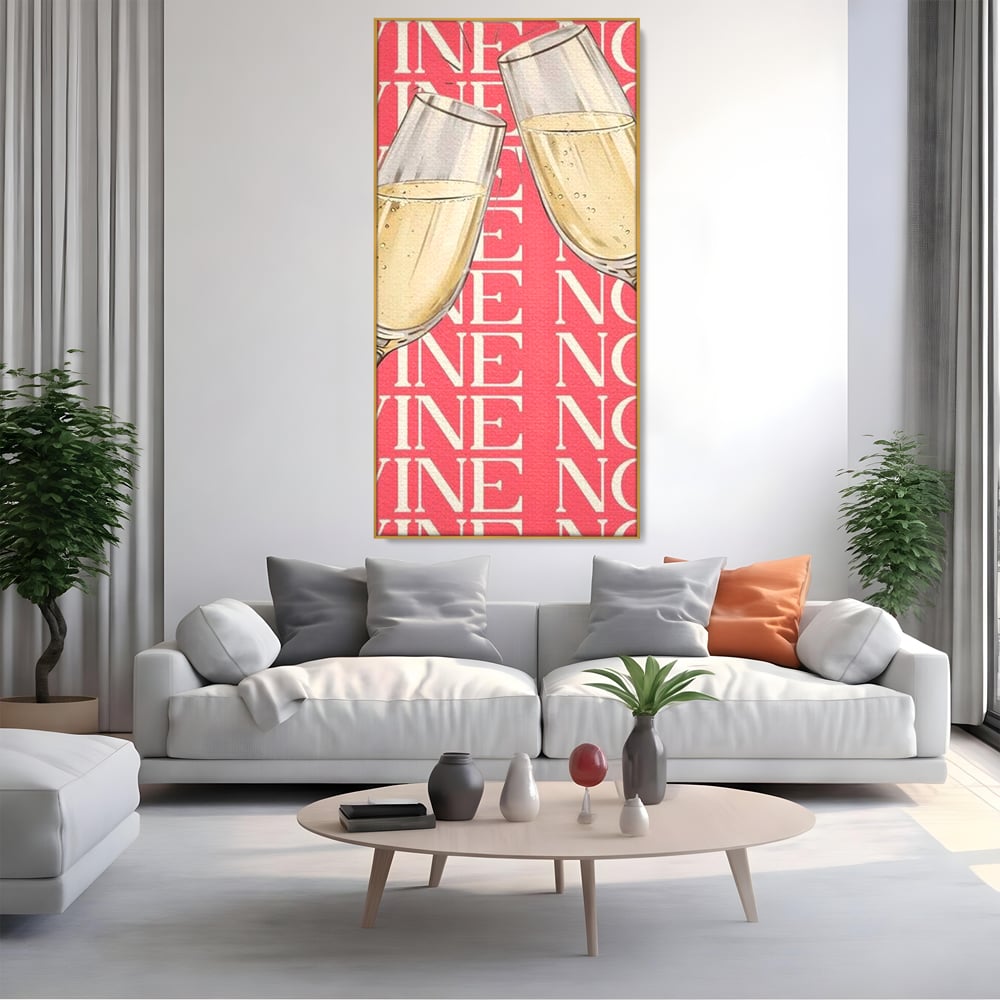 Leinwand Premium Canvas Wandkunst, LuxCanva® N1162, Spaß am Glas, Champagner, Gläser, Gläser, Toast, Sekt, Modern, Party, Kneipe, Pub, Bar, Lounge, Restaurant, Küche