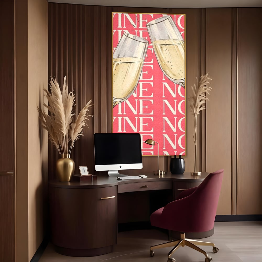 Leinwand Premium Canvas Wandkunst, LuxCanva® N1162, Spaß am Glas, Champagner, Gläser, Gläser, Toast, Sekt, Modern, Party, Kneipe, Pub, Bar, Lounge, Restaurant, Küche