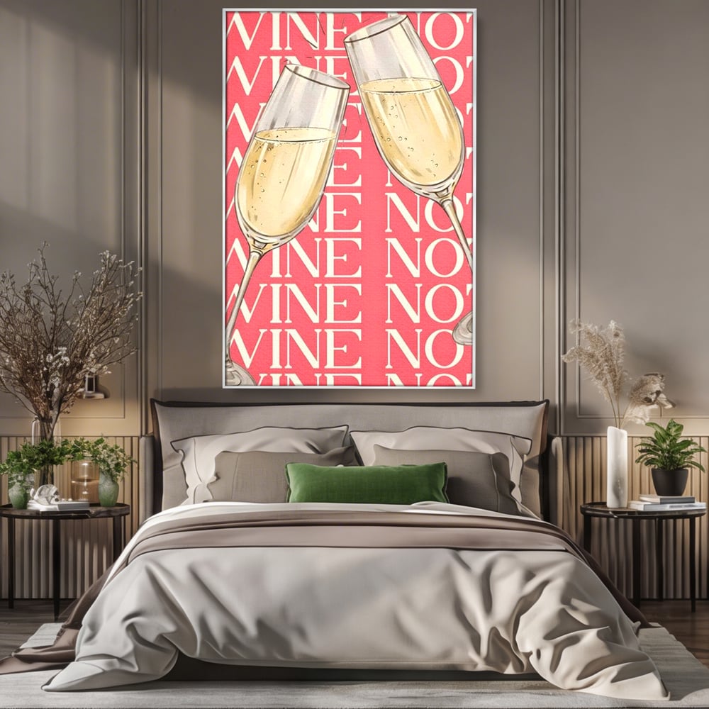 Leinwand Premium Canvas Wandkunst, LuxCanva® N1162, Spaß am Glas, Champagner, Gläser, Gläser, Toast, Sekt, Modern, Party, Kneipe, Pub, Bar, Lounge, Restaurant, Küche