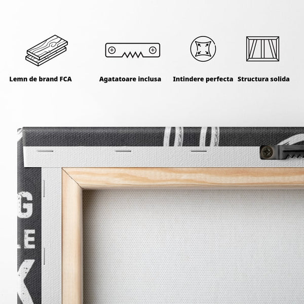 Tablou Canvas Premium, LuxCanva® N1163, Alegerea Perfecta, Motivational, Cafea, Vin, Bauturi, Energie, Rasfat, Cafenea, Pub, Bar, Lounge, Restaurant, Bucatarie