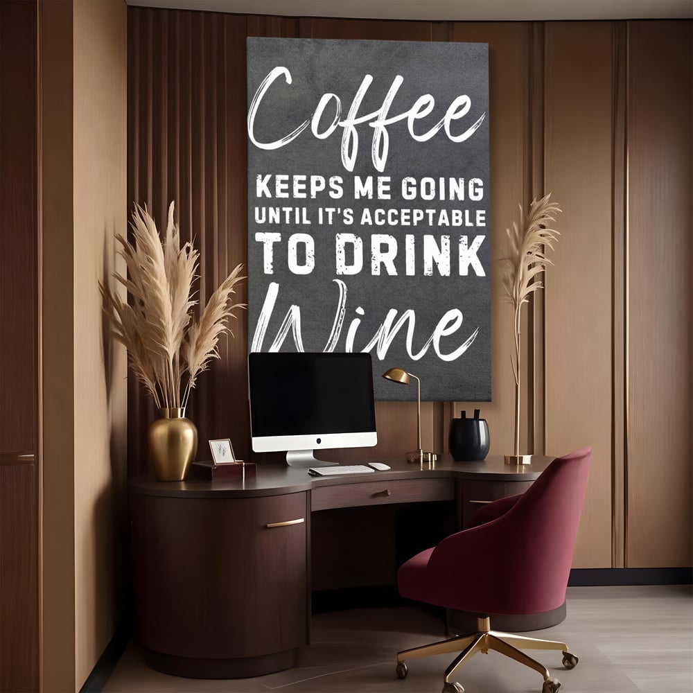 Tablou Canvas Premium, LuxCanva® N1163, Alegerea Perfecta, Motivational, Cafea, Vin, Bauturi, Energie, Rasfat, Cafenea, Pub, Bar, Lounge, Restaurant, Bucatarie