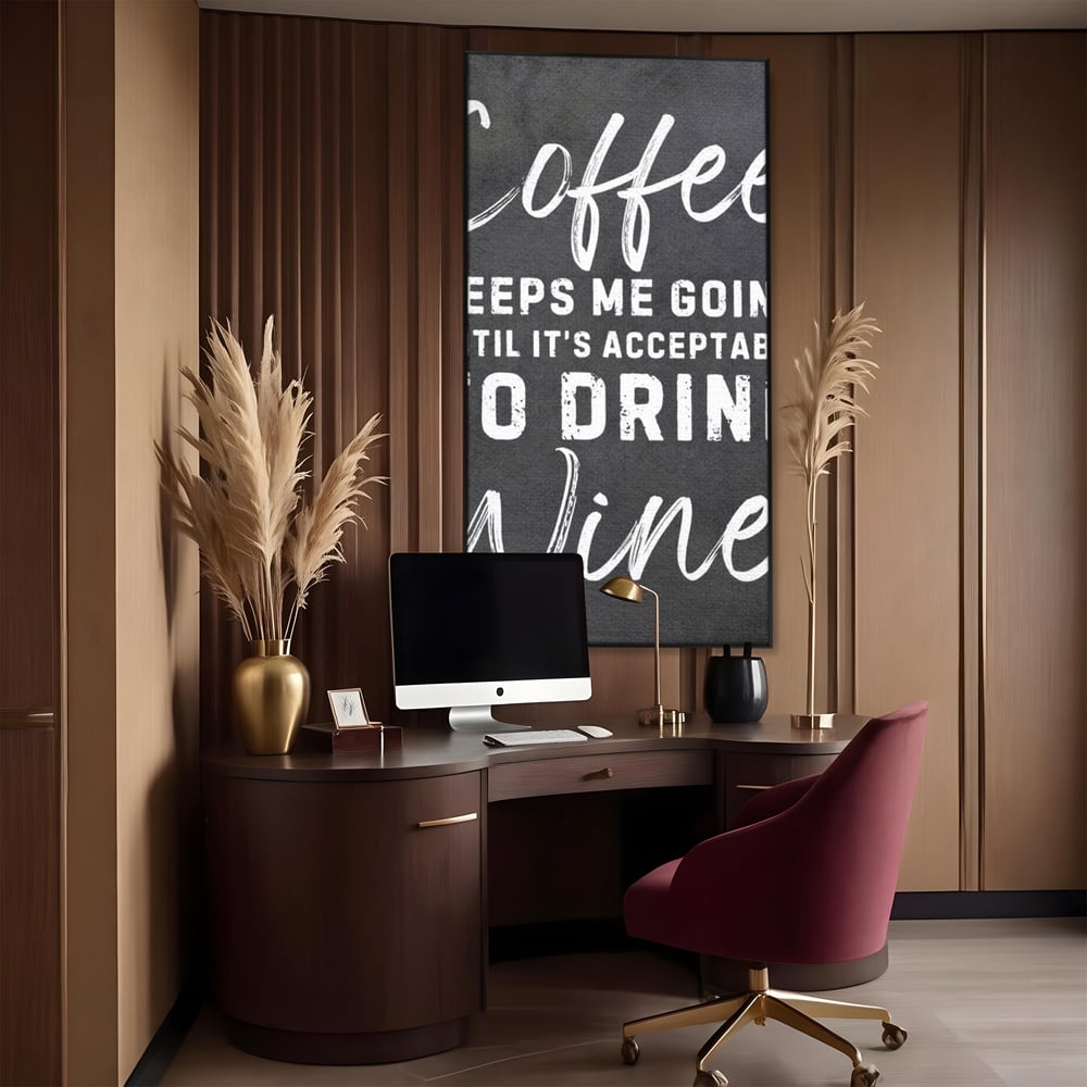 Tablou Canvas Premium, LuxCanva® N1163, Alegerea Perfecta, Motivational, Cafea, Vin, Bauturi, Energie, Rasfat, Cafenea, Pub, Bar, Lounge, Restaurant, Bucatarie
