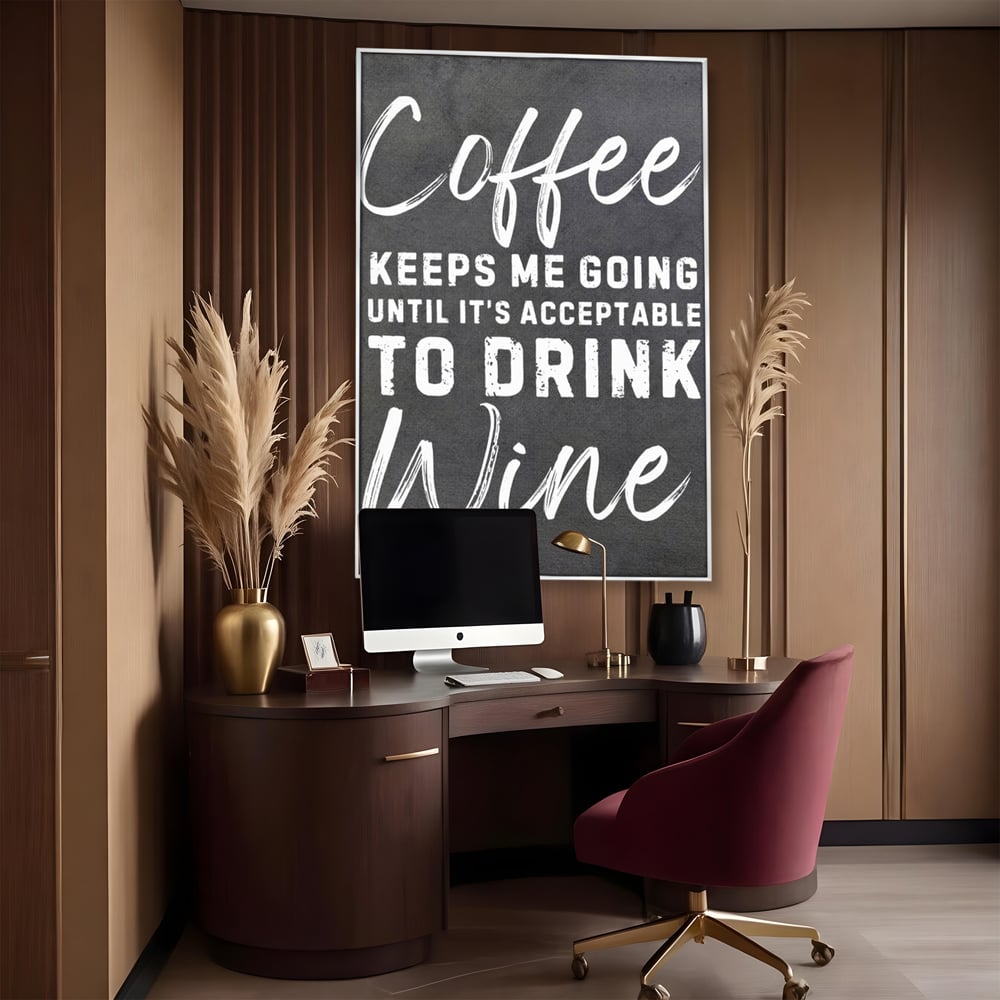 Tablou Canvas Premium, LuxCanva® N1163, Alegerea Perfecta, Motivational, Cafea, Vin, Bauturi, Energie, Rasfat, Cafenea, Pub, Bar, Lounge, Restaurant, Bucatarie