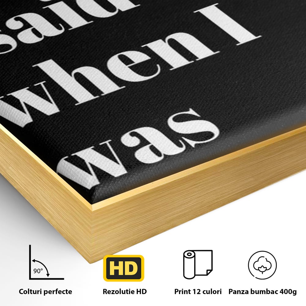Tablou Canvas Premium, LuxCanva® N1164, Foamea are Cuvantul, Mancare, Foame, Amuzant, Motivational, Modern, Cafenea, Pub, Bar, Lounge, Restaurant, Bucatarie